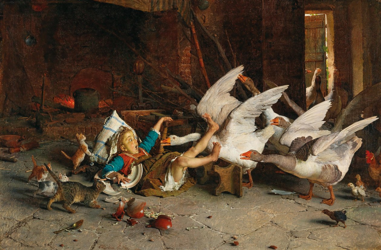 En katastrofe En katastrofe, 1887. av Gaetano Chierici