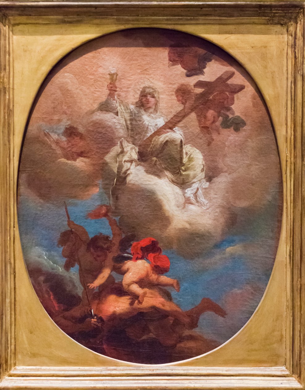 The Triumph of Religion (olje på panel) av Gaetano Gandolfi