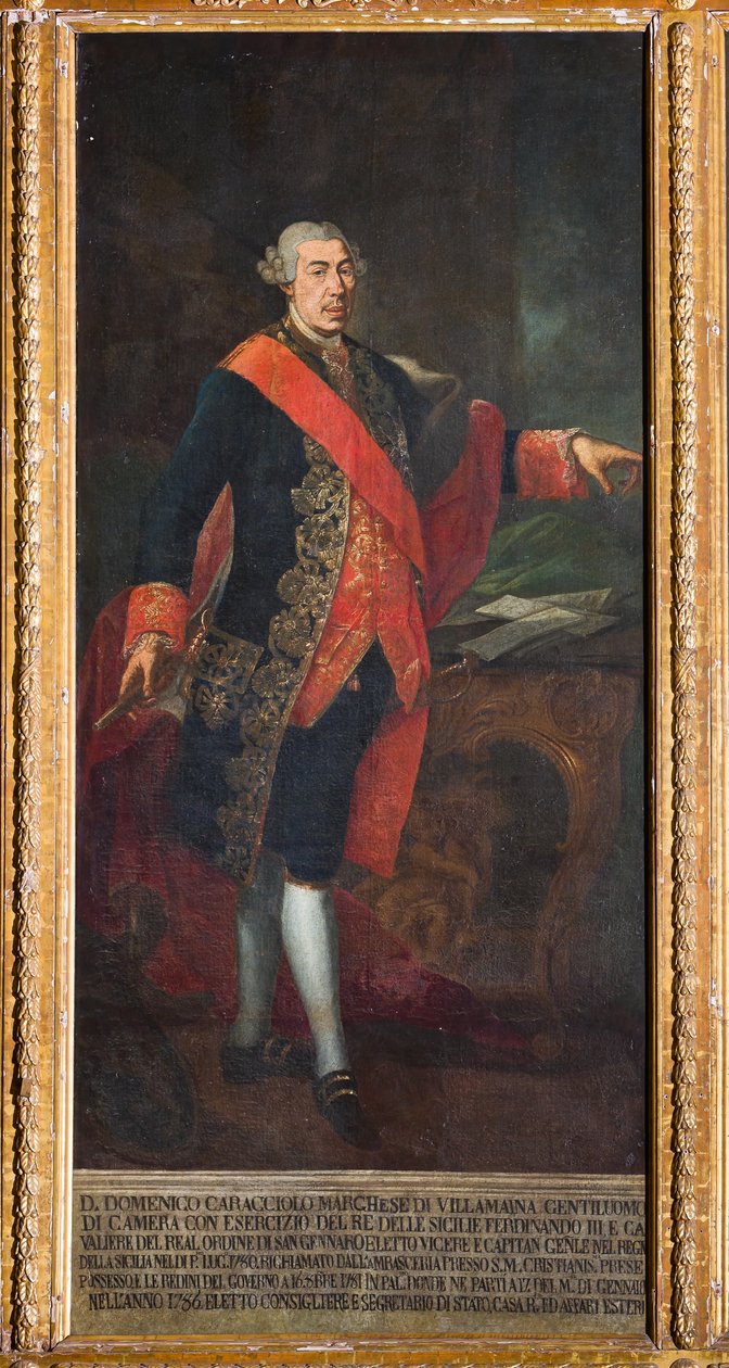 Viceroy Domenico Caracciolo (olje på lerret) av Gaetano Mangano