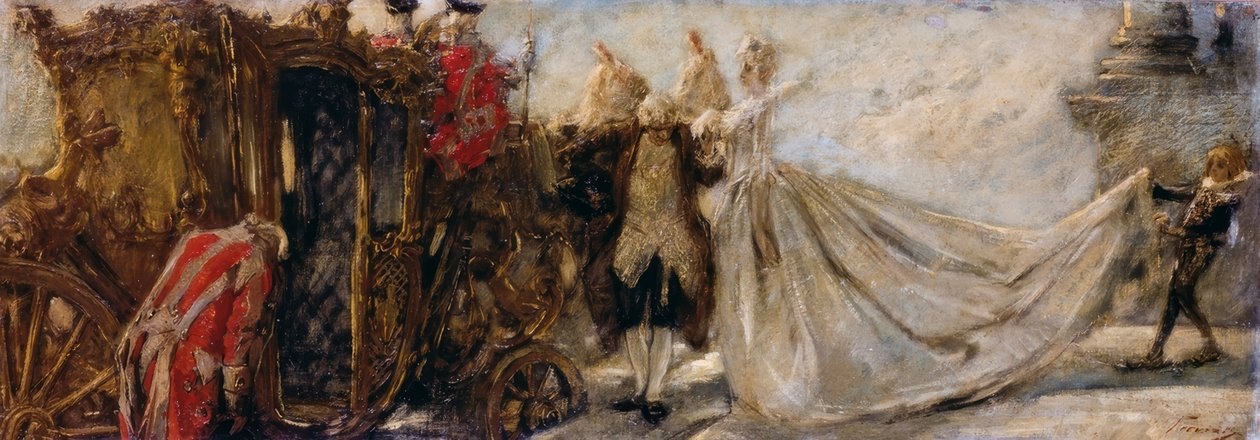 Forlater kirken, av Gaetano Previati av Gaetano Previati