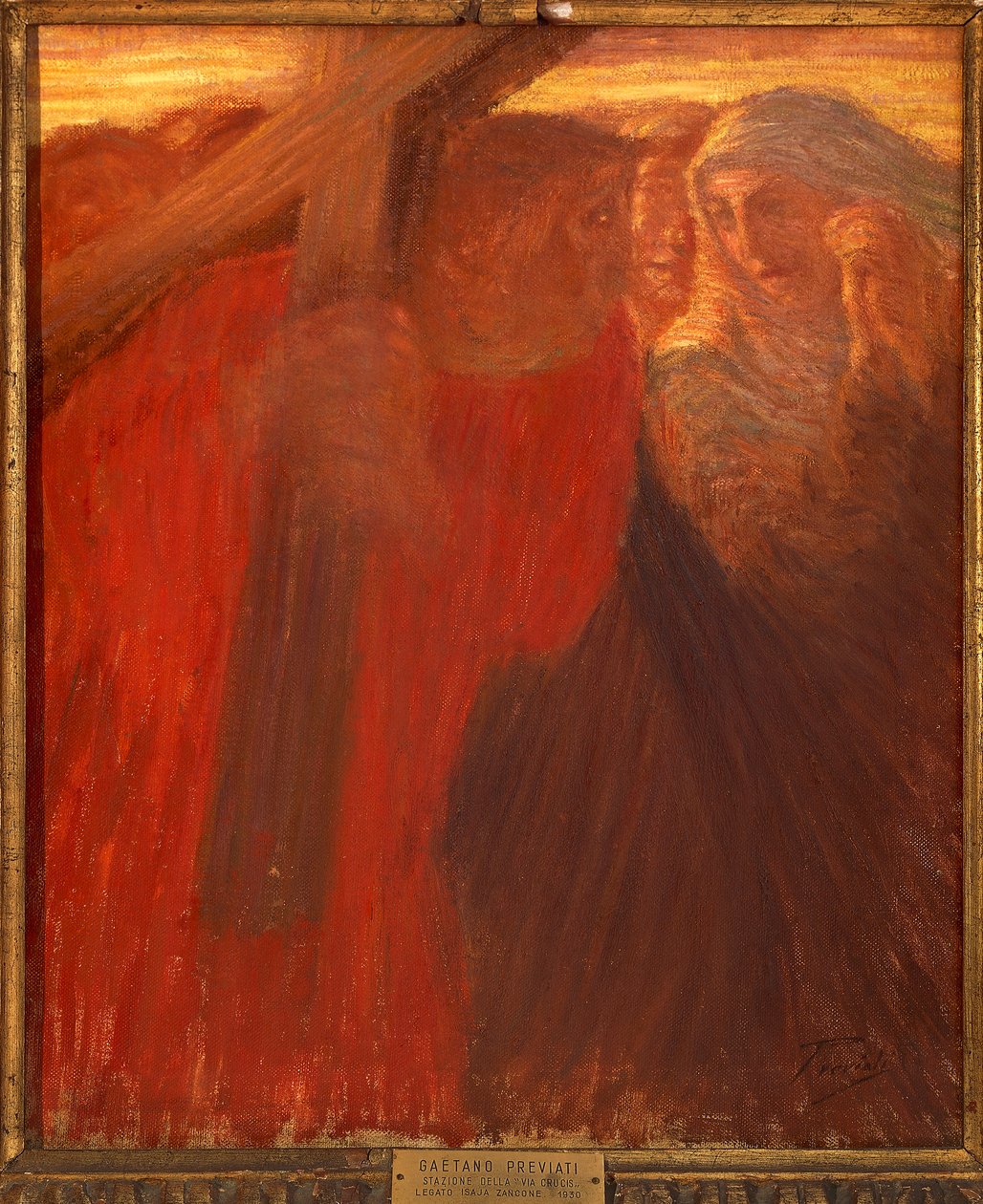 Møte for fromme kvinner, Stations of Cross av Gaetano Previati