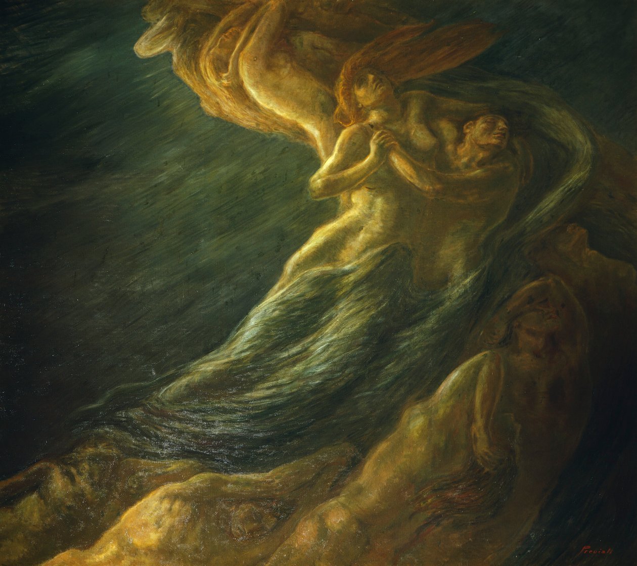 Paolo og Francesca av Gaetano Previati