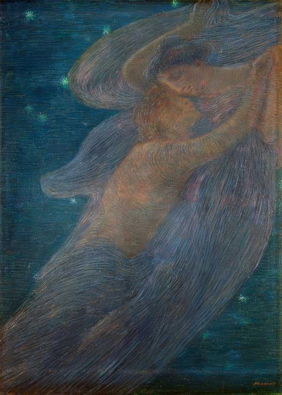 Natten av Gaetano Previati