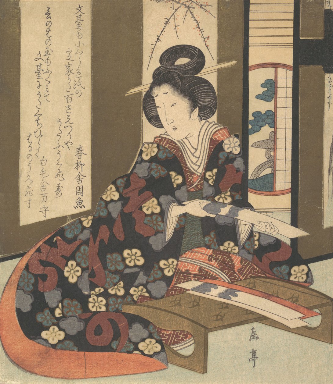 Trykk, ca. 1810. av Gakutei