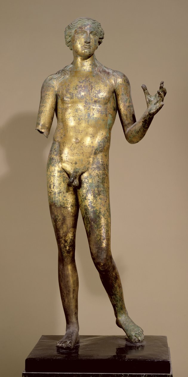 Apollo, fra Lillebonne (forgylt bronse) av Gallo Roman