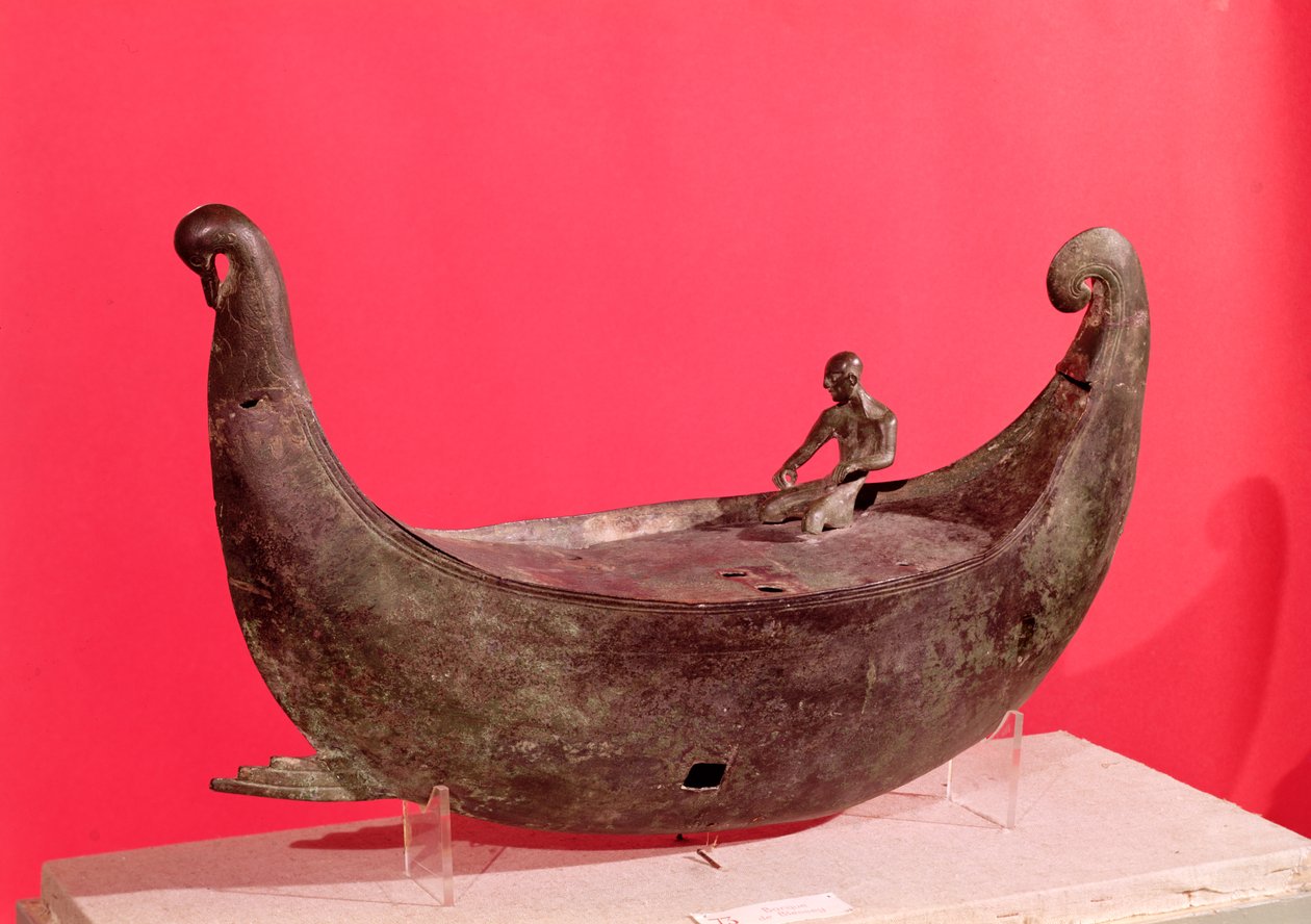 Votivskip (bronse) av Gallo Roman