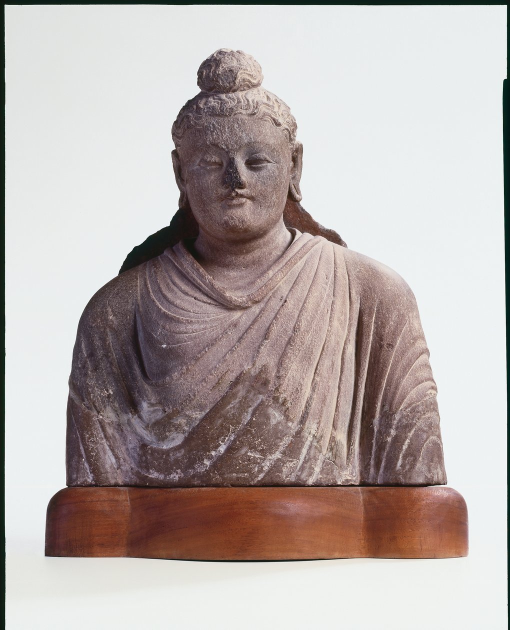 Buddha, 100-200 (skifer) av Gandhara School