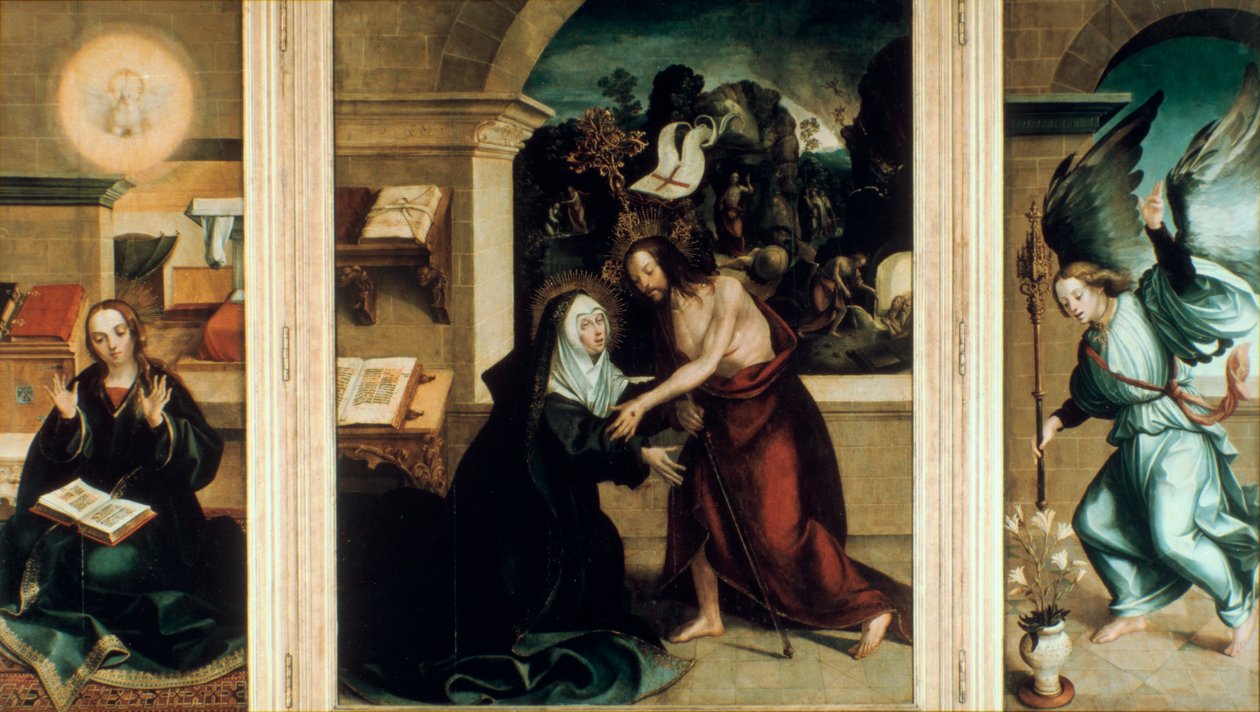 Appearance of Christ to the Virgin, 1531.     1183764   no       norwegian Successfully Translated  Original: River Landscape with Ferry Rivierlandschap met een veerboot Translat: River Landscape with Ferry Rivierlandschap met een veerboot 1396529 no norwe av Garcia Fernandes