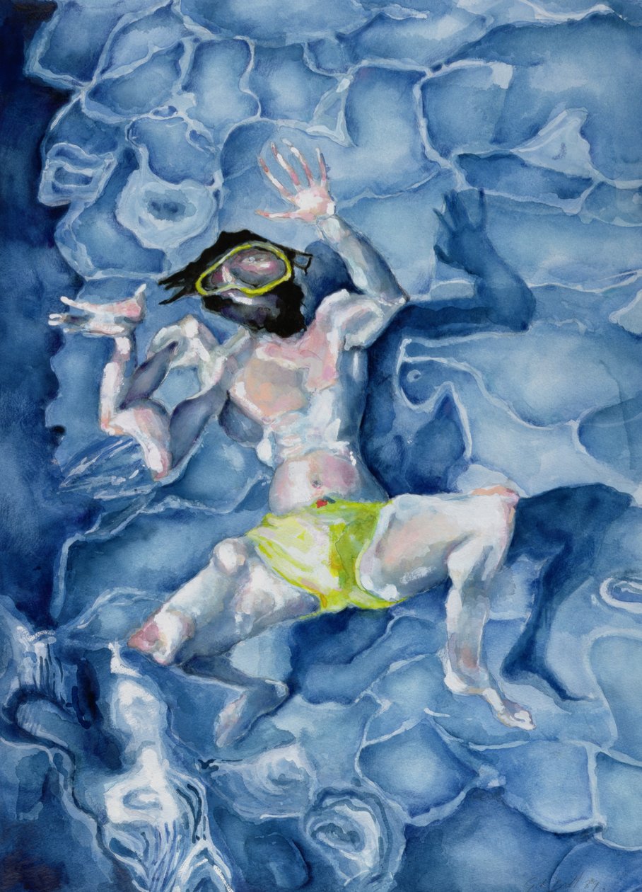 Svømmeren, 1989 av Gareth Lloyd Ball