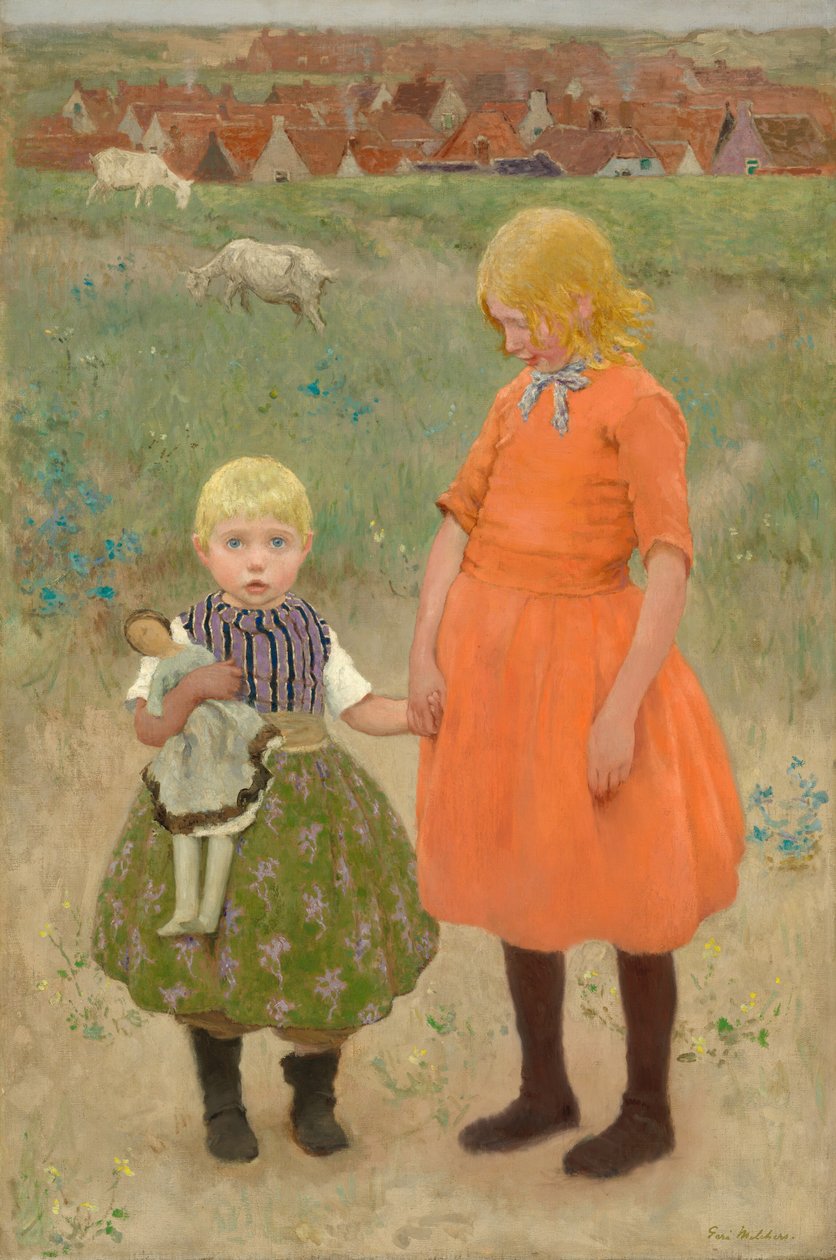 Søstrene, ca. 1895. av Gari Melchers