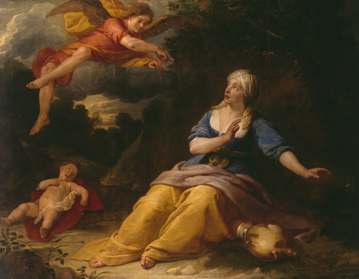 Hagar i ørkenen av Gaspar De Crayer