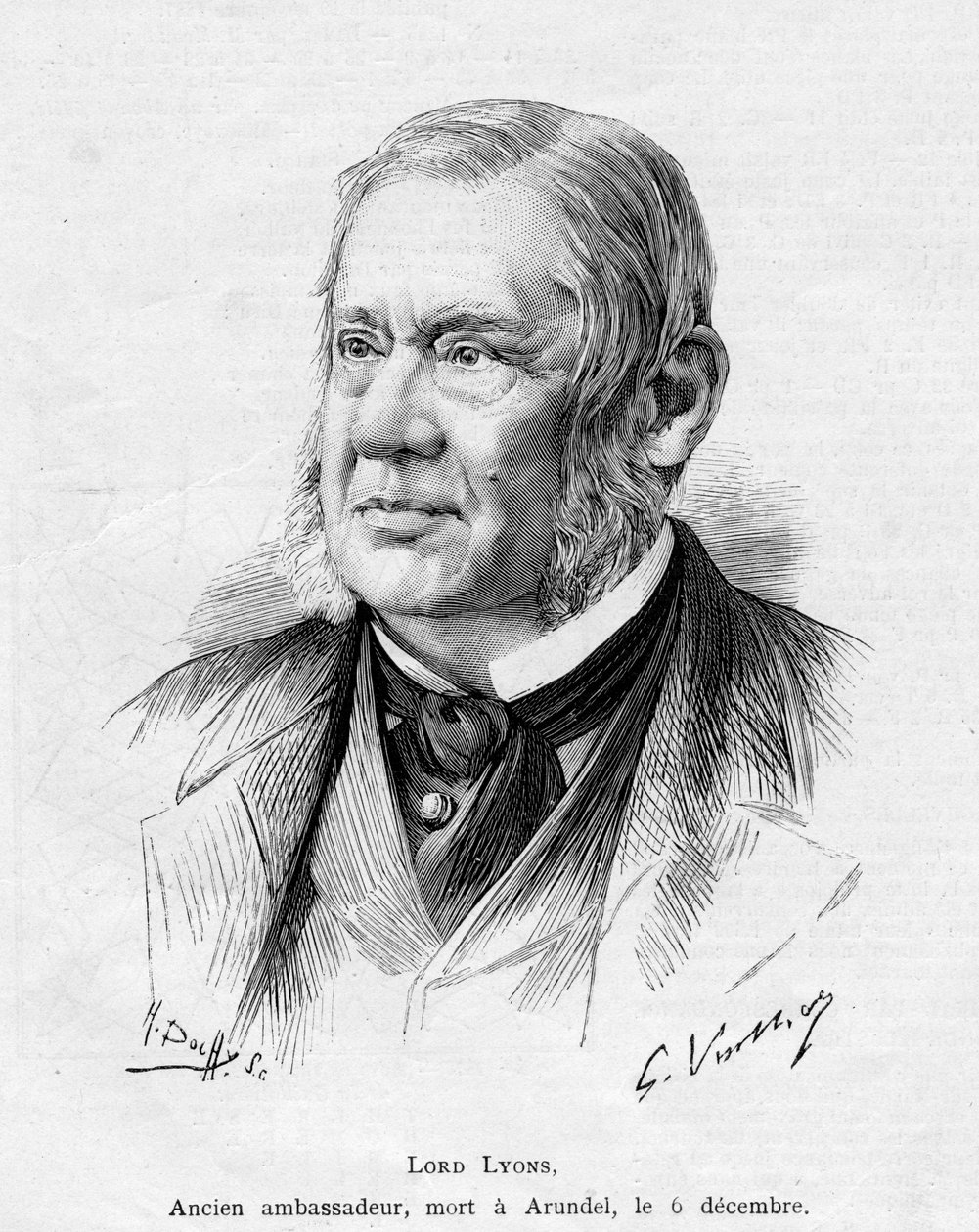 Lord Lyons, 1887 av Gaston Vuillier