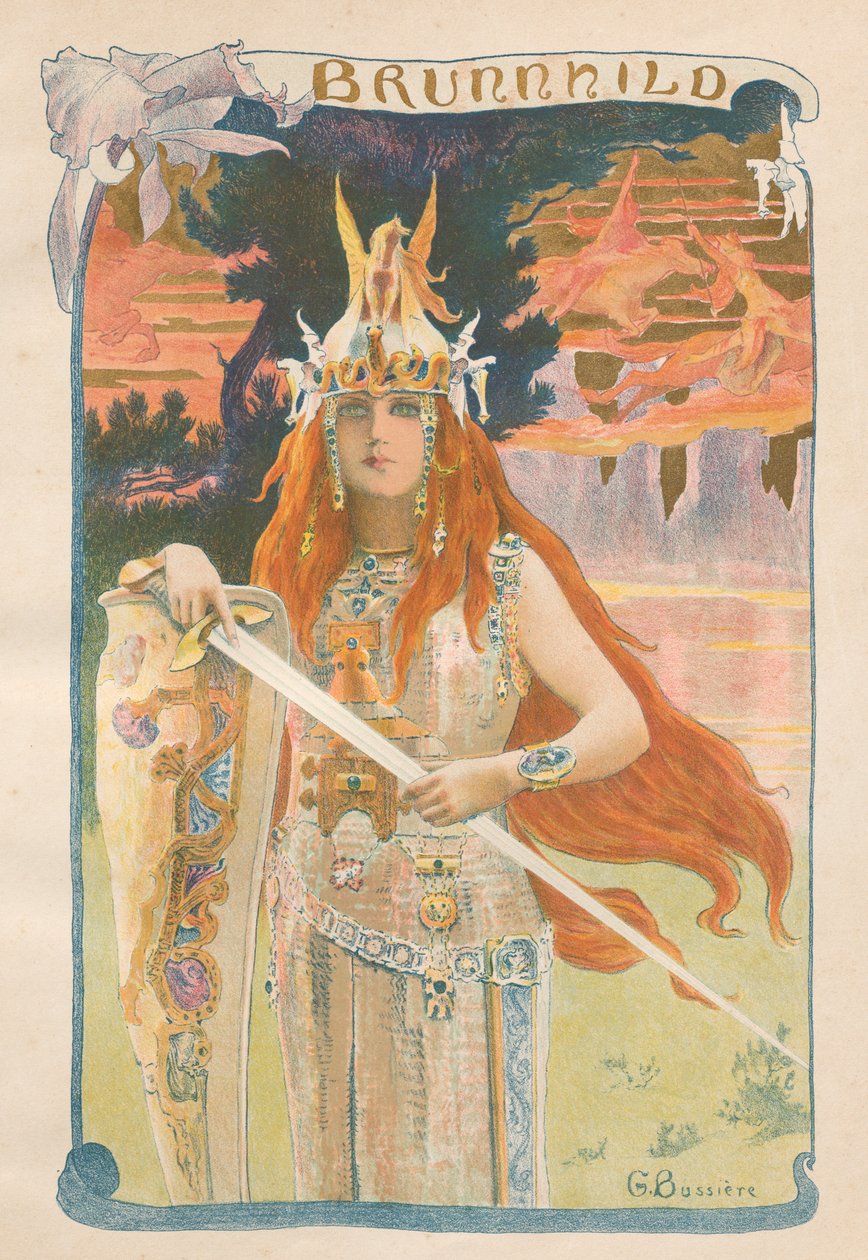 Brunnhild, 1899. av Gaston Bussiere