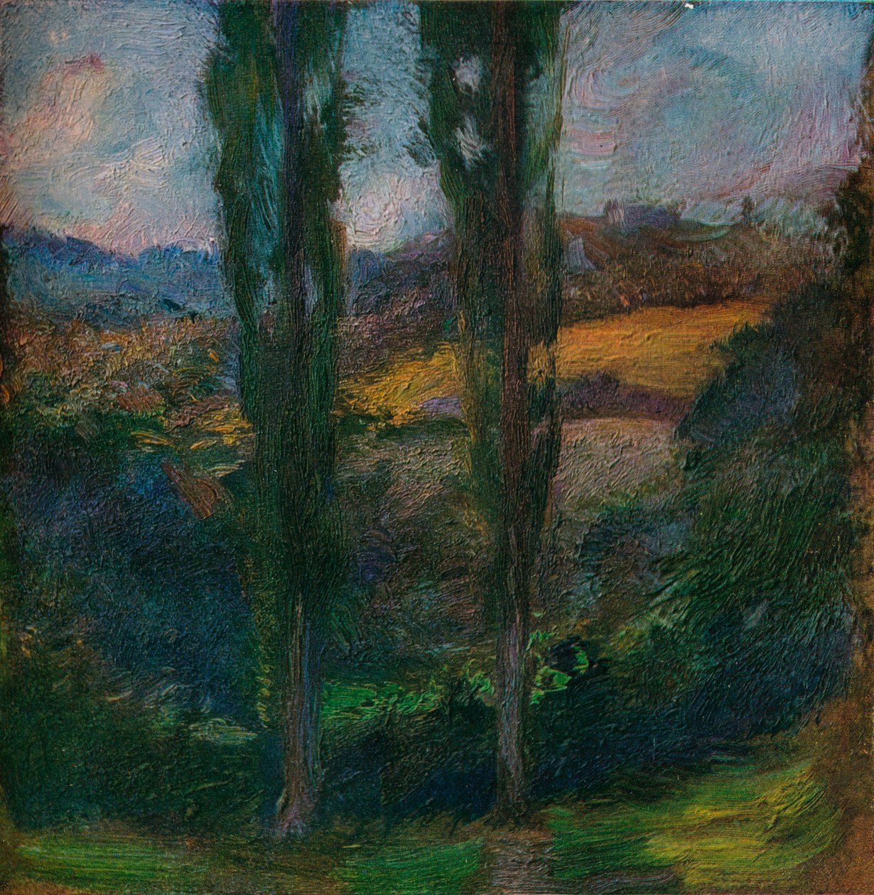 Poplars Normandie, c1905 av Gaston La Touche