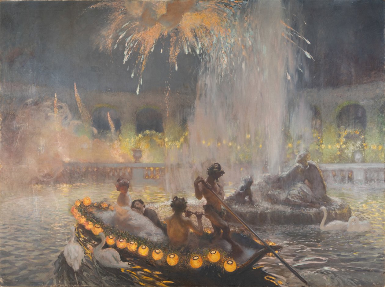 Nattfest i Versailles, 1906. av Gaston La Touche de
