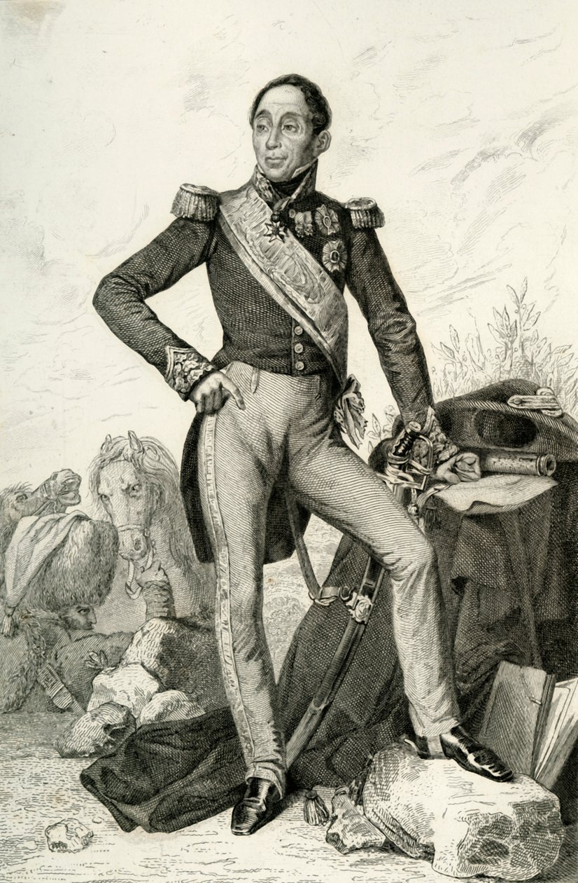 Emmanuel de Grouchy, Marquis de Grouchy, 1804, 1839. av Geille