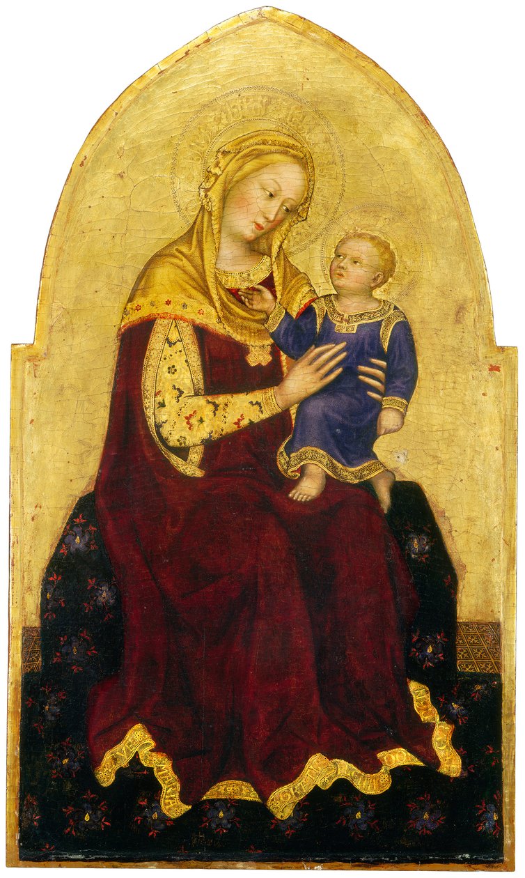 Madonna and Child Enthroned, ca. 1420 (tempera på panel) av Gentile da Fabriano