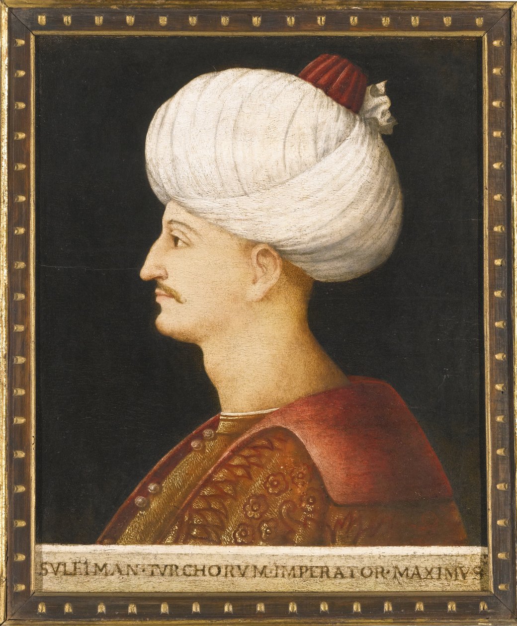 Sultan Suleiman I den storslåtte, ca. 1520 av Gentile Bellini