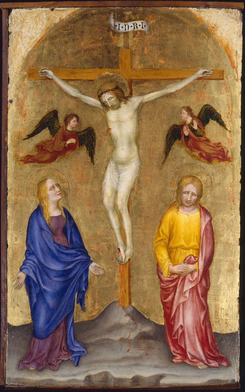 Korsfestelse, ca. 1408 av Gentile da Fabriano