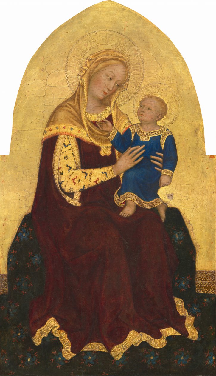 Madonna and Child Enthroned, ca. 1420. av Gentile da Fabriano