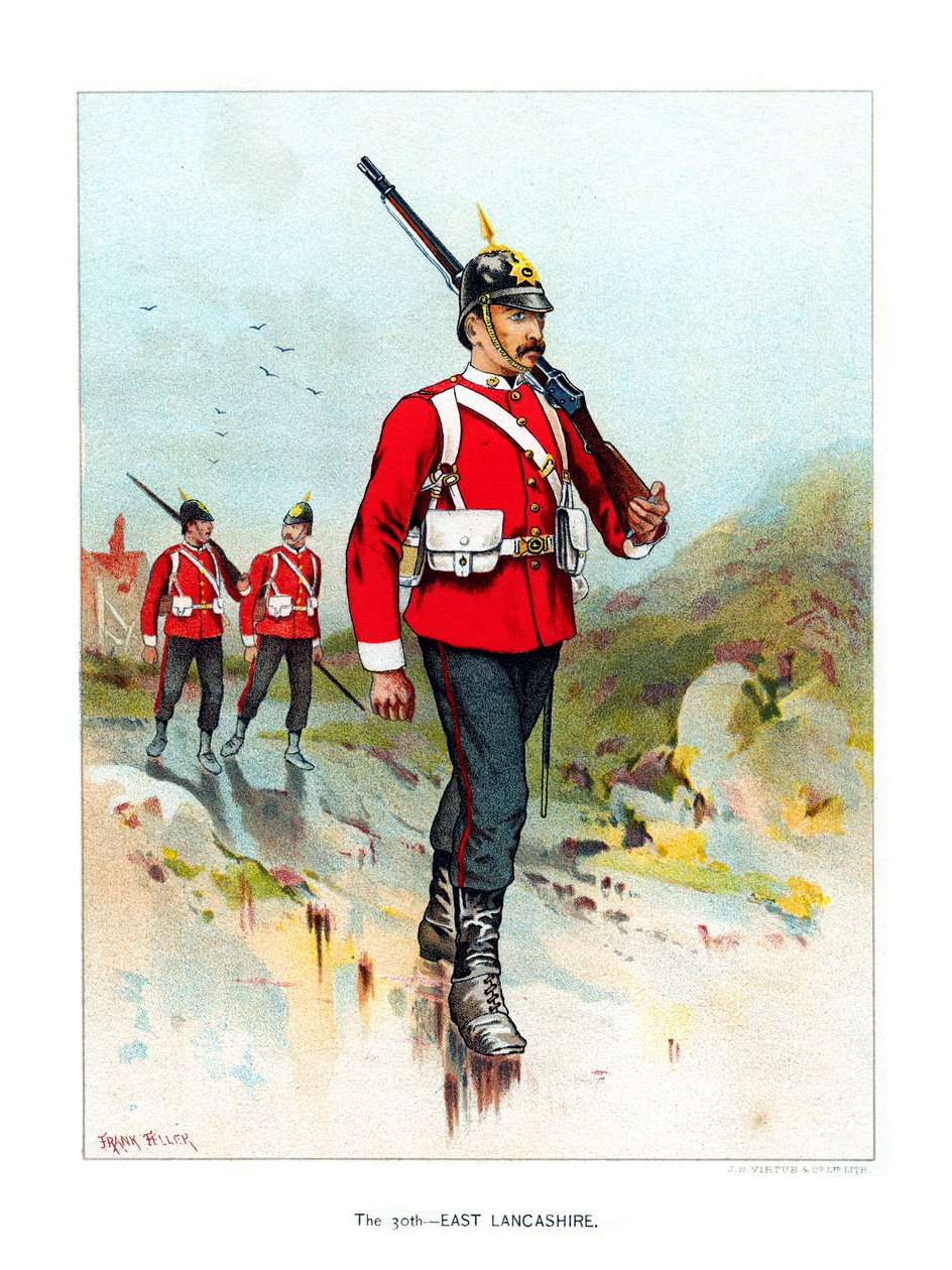 Det 30. østlige Lancashire, c1890. av Geoffrey Douglas Giles