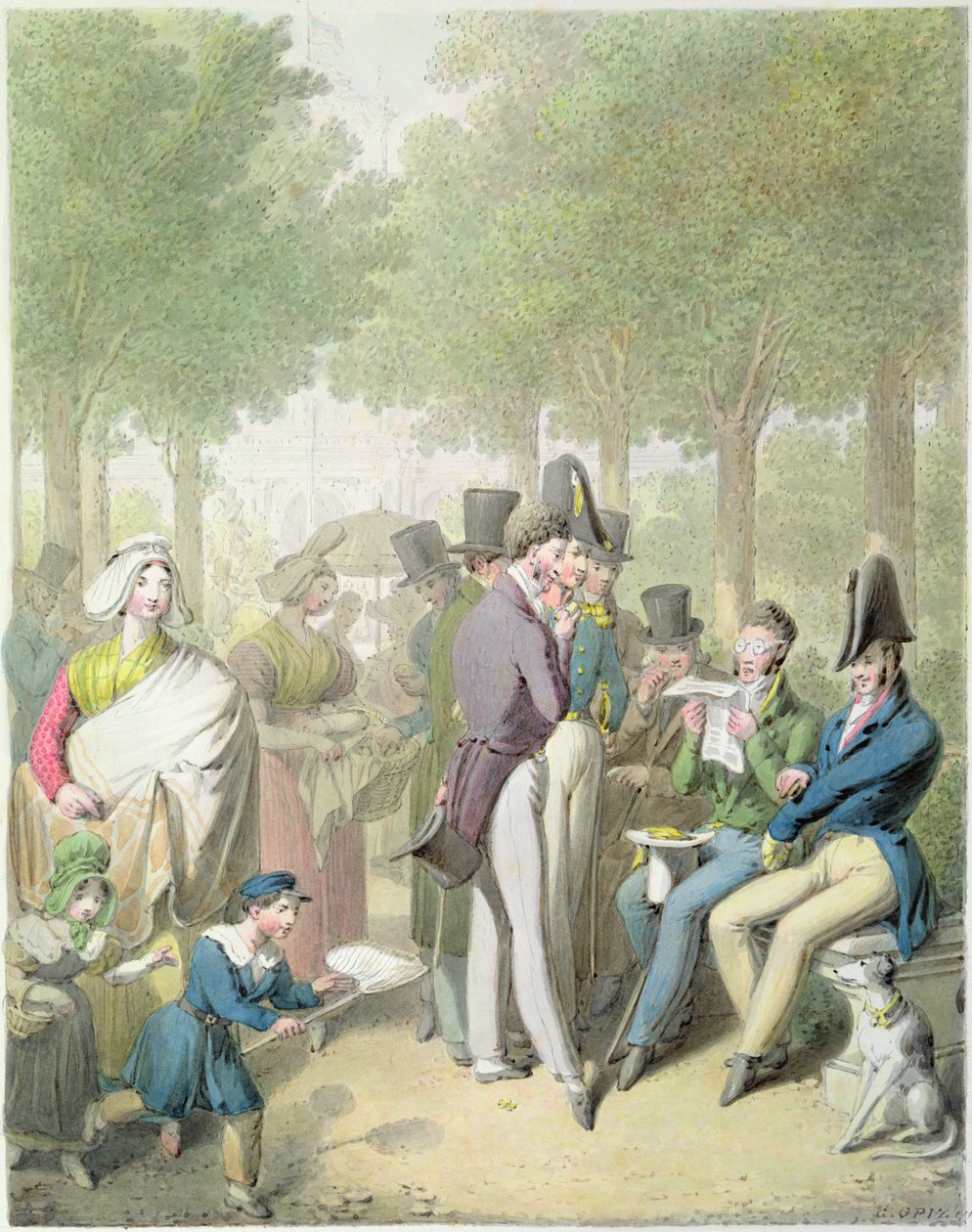 Jardin des Tuileries, fra 