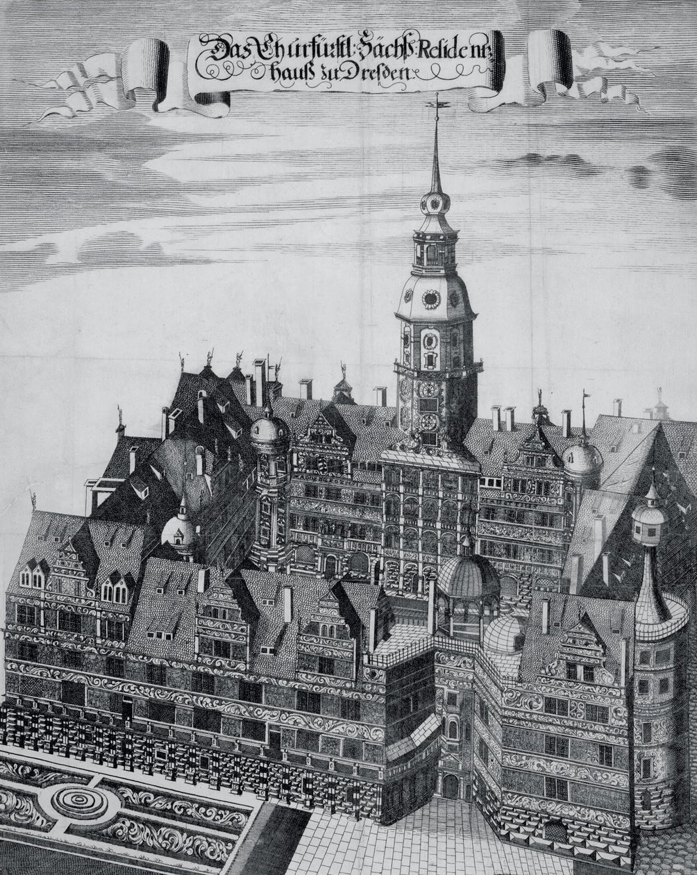 Valgpalasset i Dresden av Georg Jakob Schneider