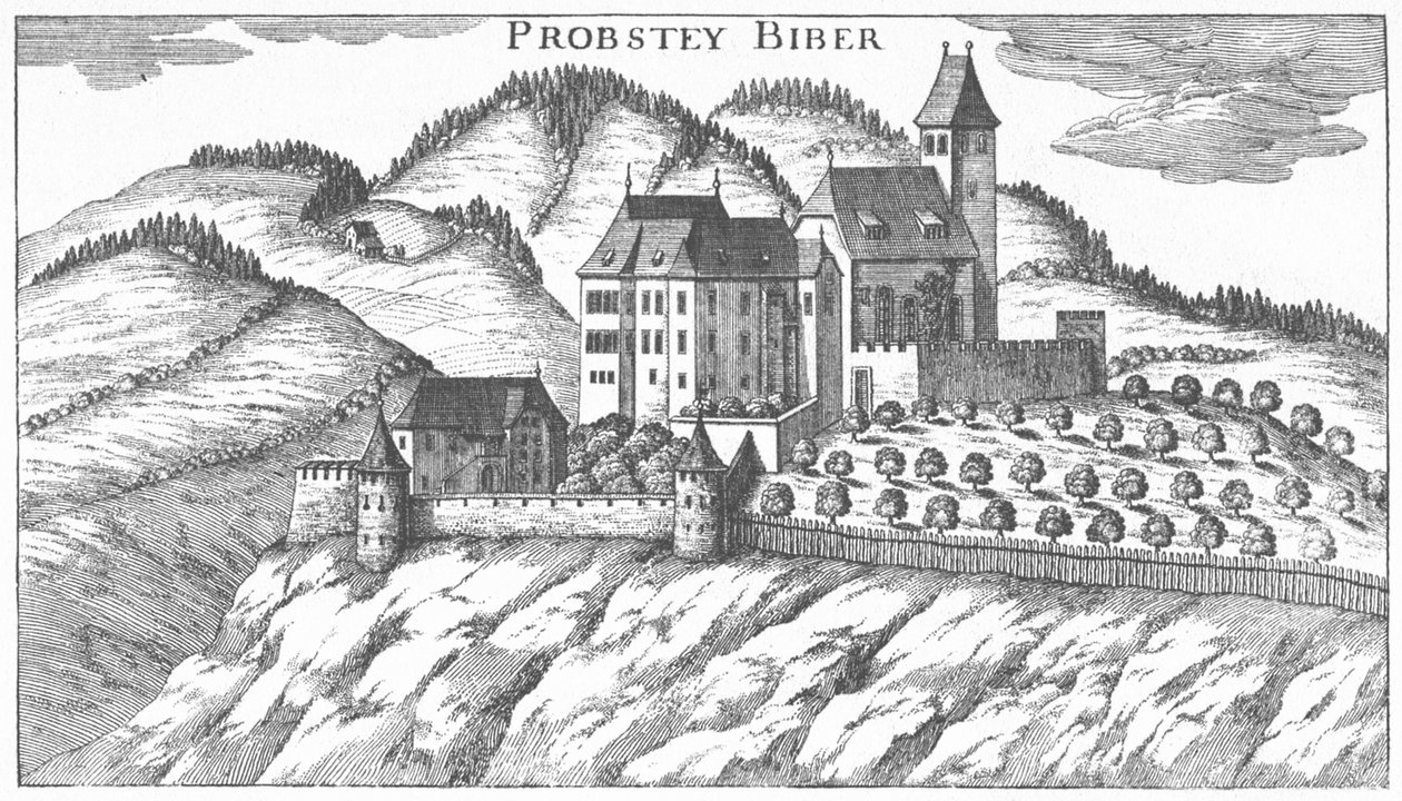 Piber slott av Georg Matthaus Vischer