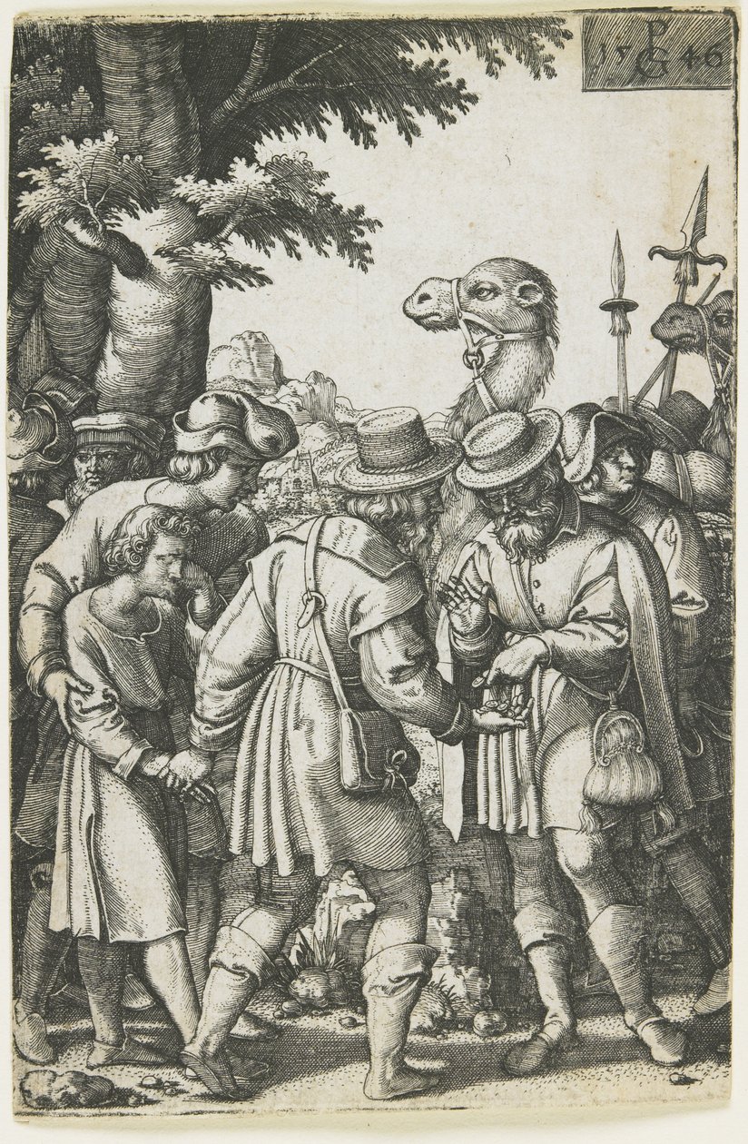 Josef solgt til ismaelittene, 1546 av Georg Pencz