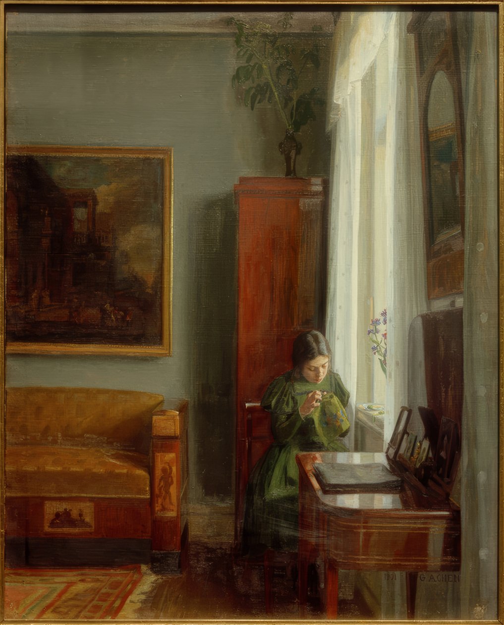 Interiør av Georg Nicolai Achen