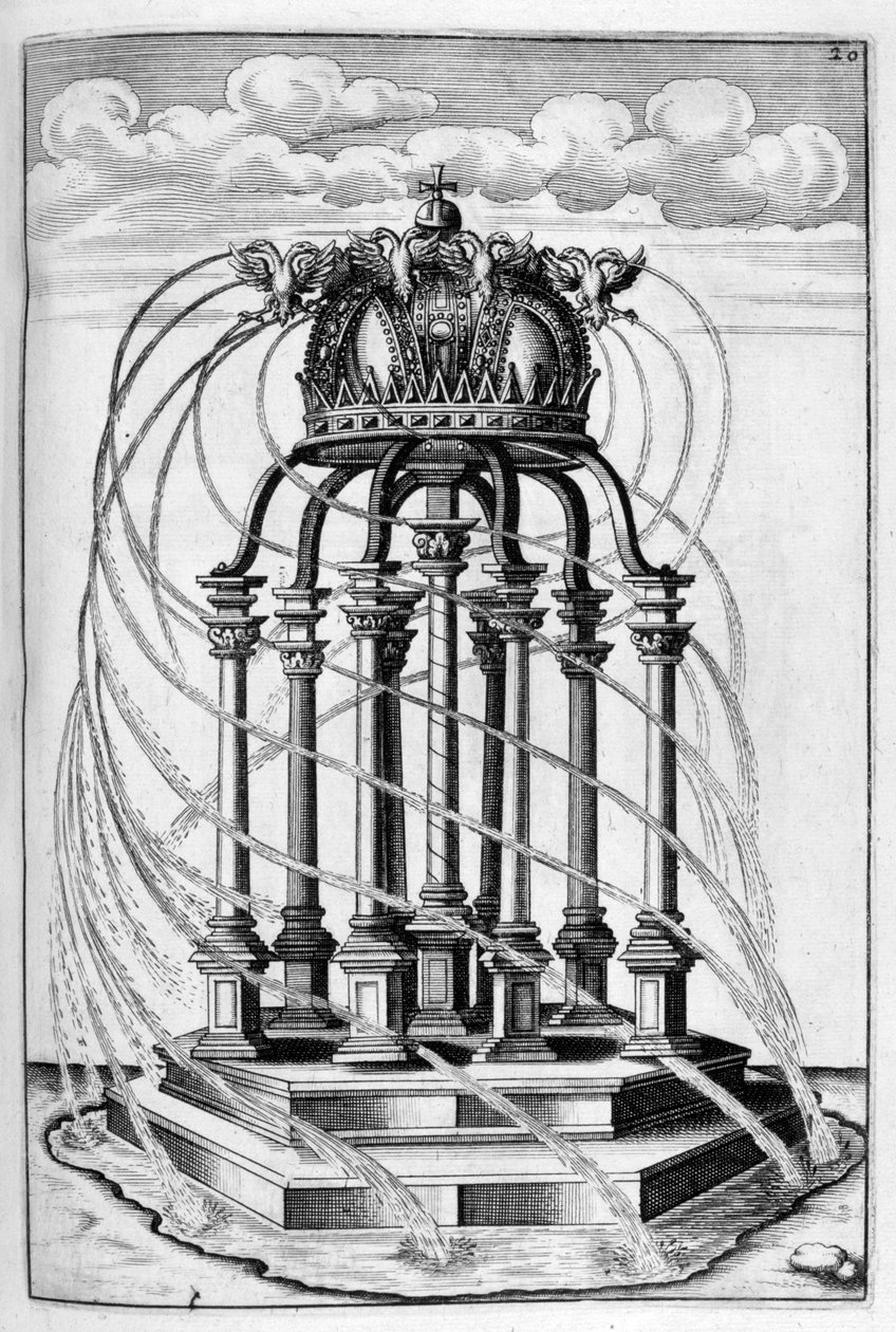 Fontenedesign, 1664 av Georg Andreas Bockler