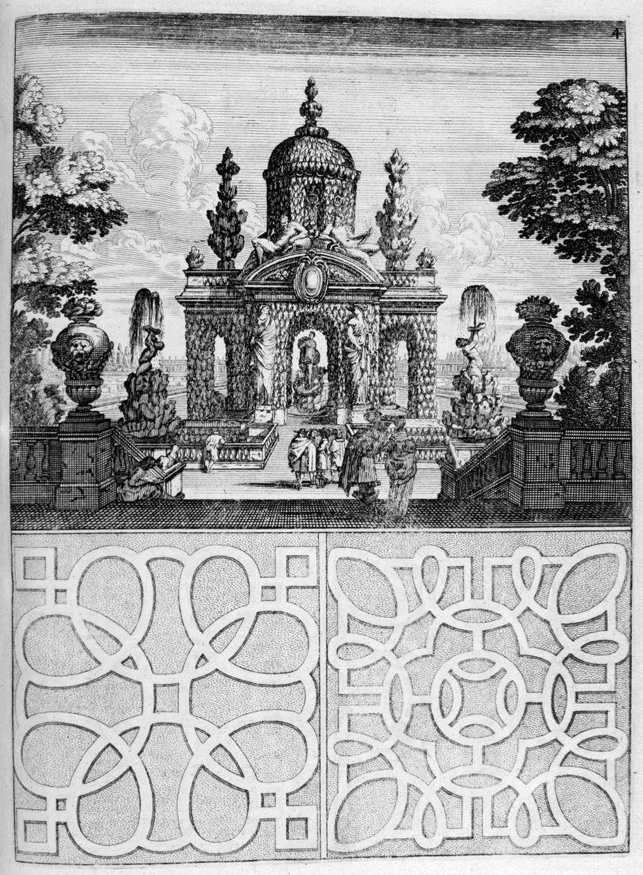 Hus- og hagedesign, 1664 av Georg Andreas Bockler