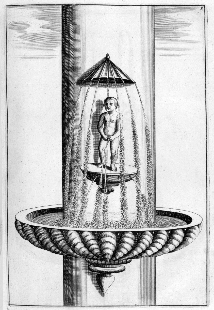 Dekorativ fontenedesign, 1664 av Georg Andreas Bockler