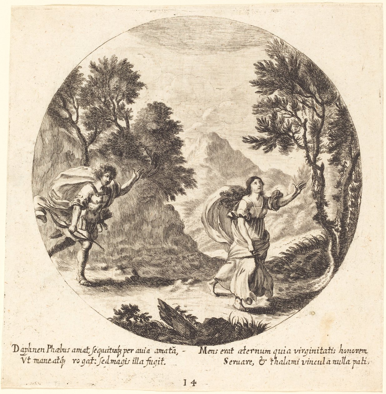 Apollo og Daphne av Georg Andreas Wolfgang the Elder