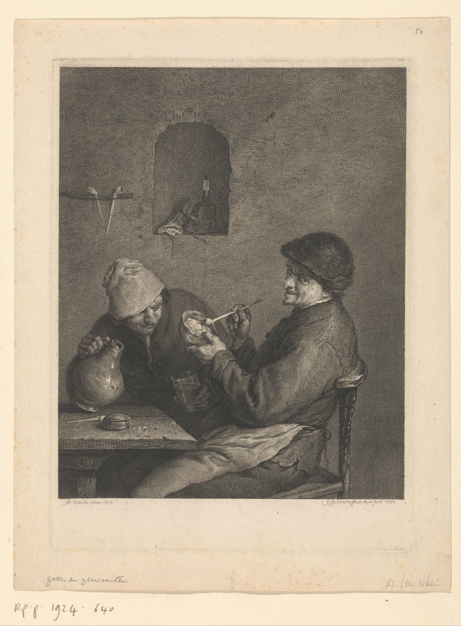 Røyker og drikker av Georg Friedrich Schmidt