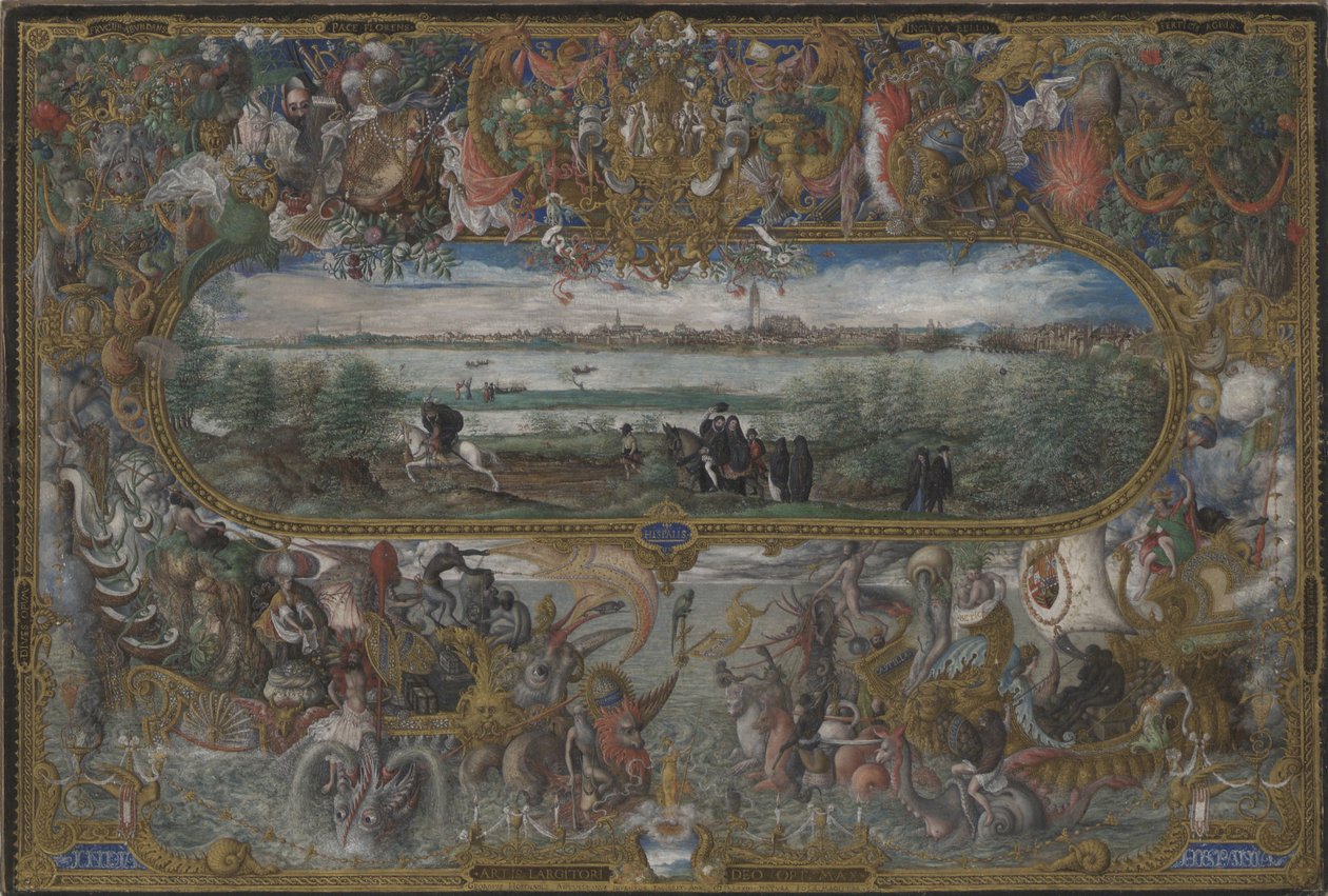 Utsikt over Sevilla, 1573 av Georg Hoefnagel