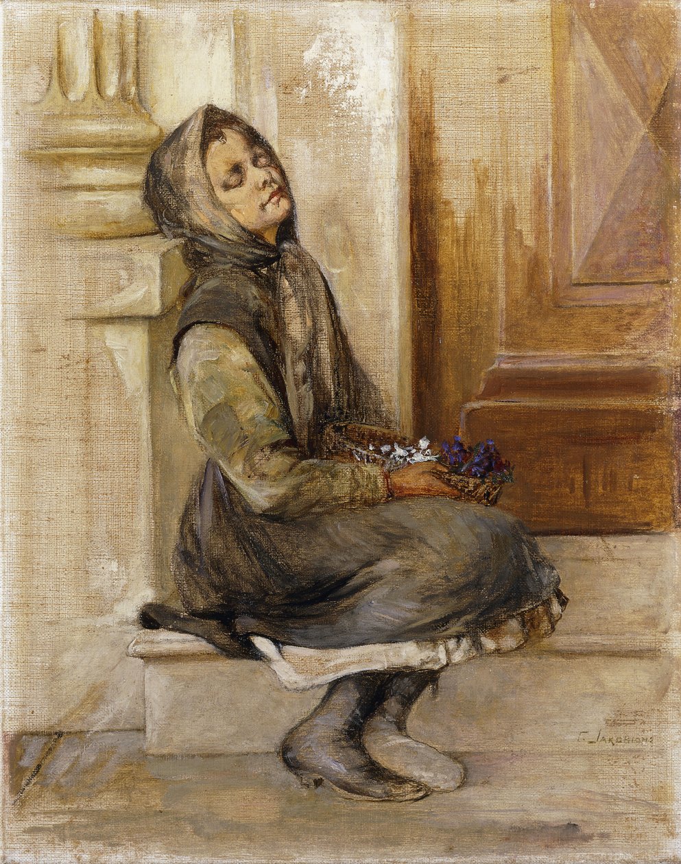 Blomsterselgeren av Georg Jacobides
