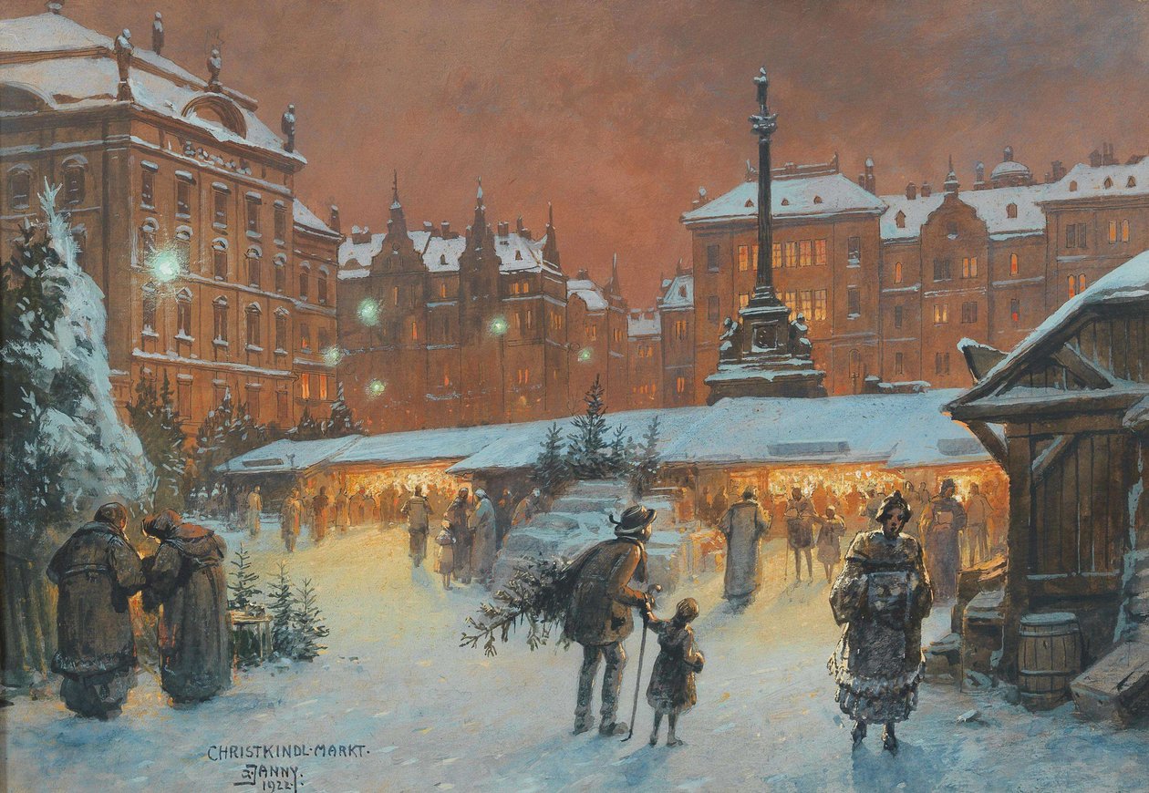 Julemarked, 1922. av Georg Janny