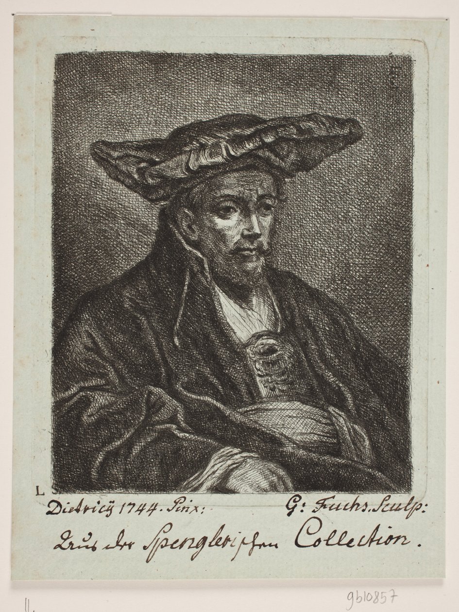 En mann med en beret av Georg Mathias Fuchs