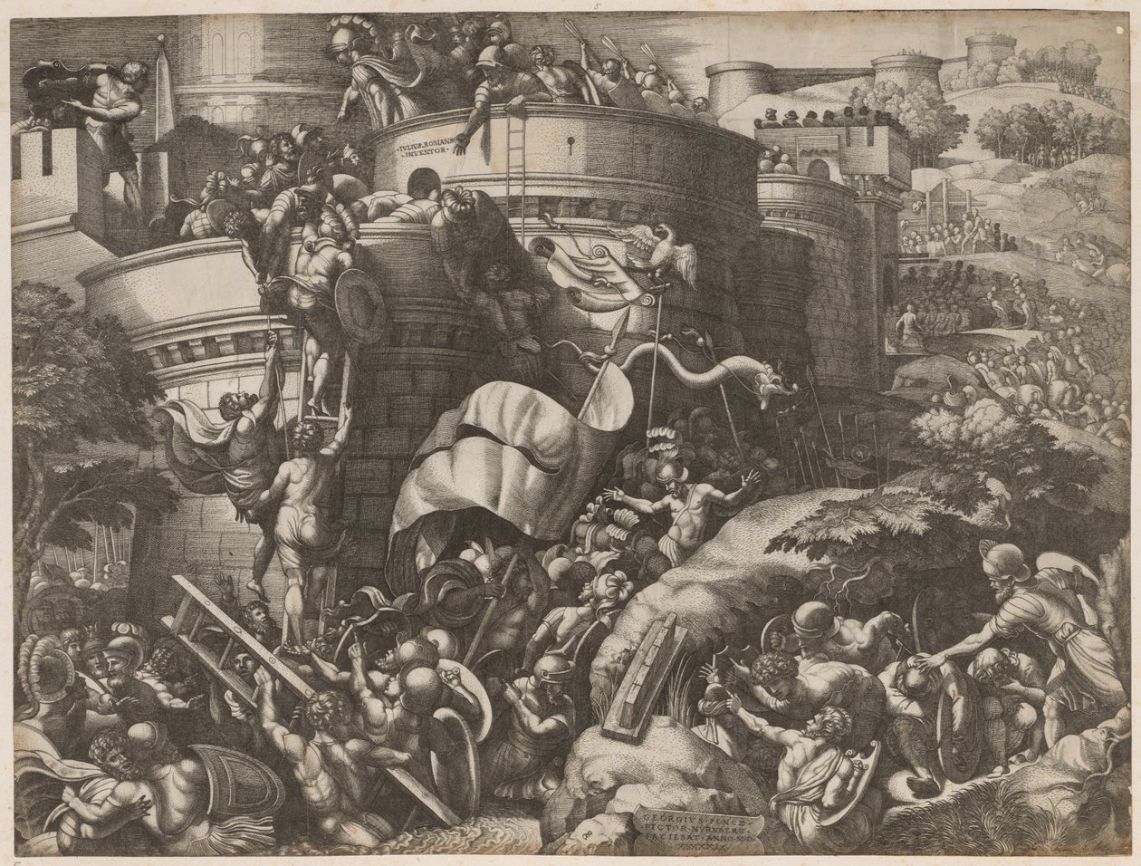 Beleiringen av Kartago, 1539. av Georg Pencz
