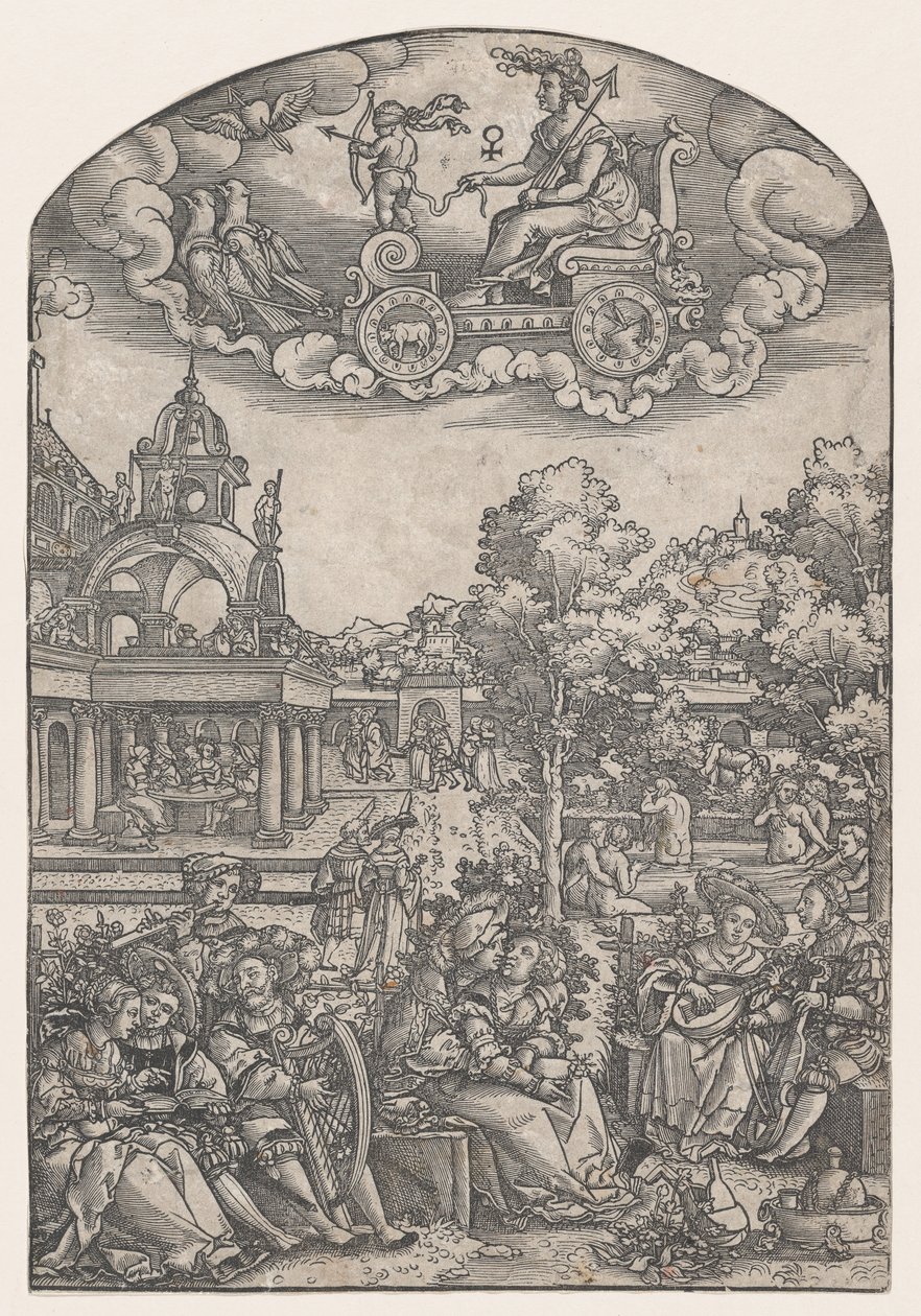 Venus, fra De syv planetene. av Georg Pencz