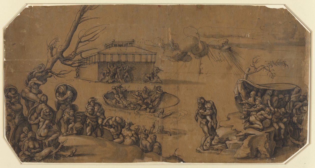 Flommen av Georg Pencz after Michelangelo