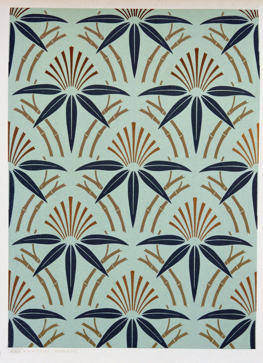Bladdesign, ca. 1892 av George Ashdown Audsley