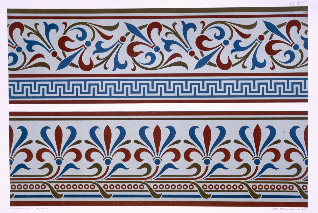 Neo-Grec Ornament: Border og dado design, plate XXIV fra 