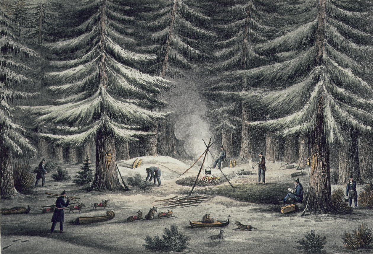 Maner of Making a Resting Place on a Winter Night, 15. mars 1820, fra 