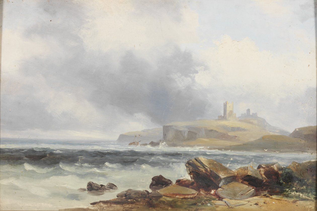 Dunstanburgh slott av George Balmer