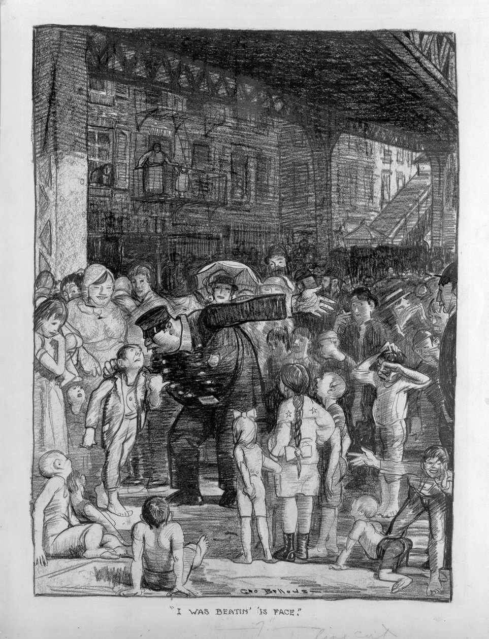 I Was Beatin is Face av George Wesley Bellows