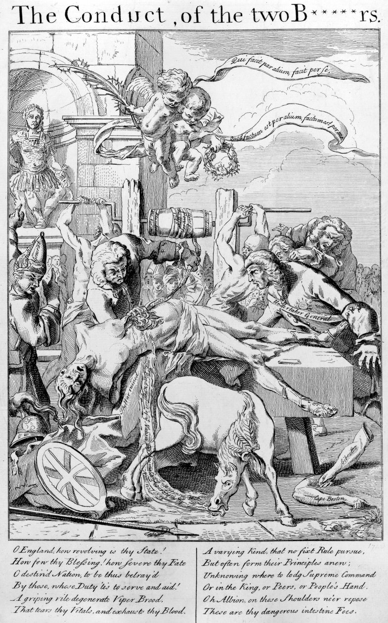 The Conduct of the Two B*****rs, 1749 av George Bickham