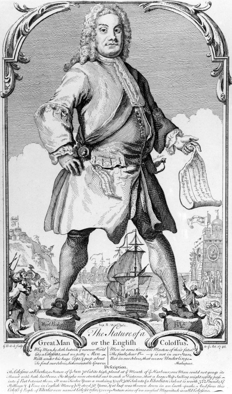 The Statature of a Great Man or the English Colossus, 1740 av George Bickham