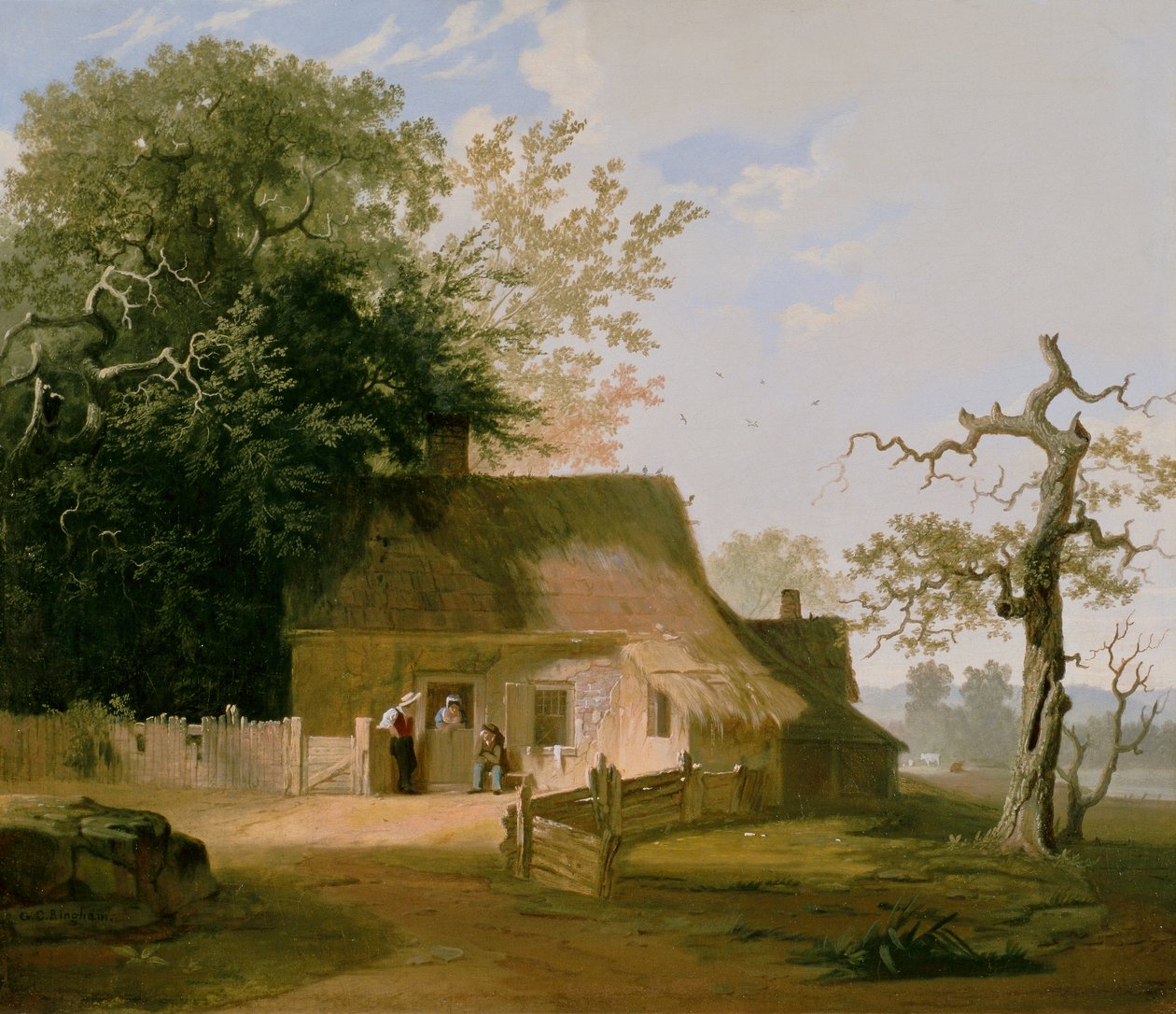 Cottage Scenery, 1845 av George Caleb Bingham